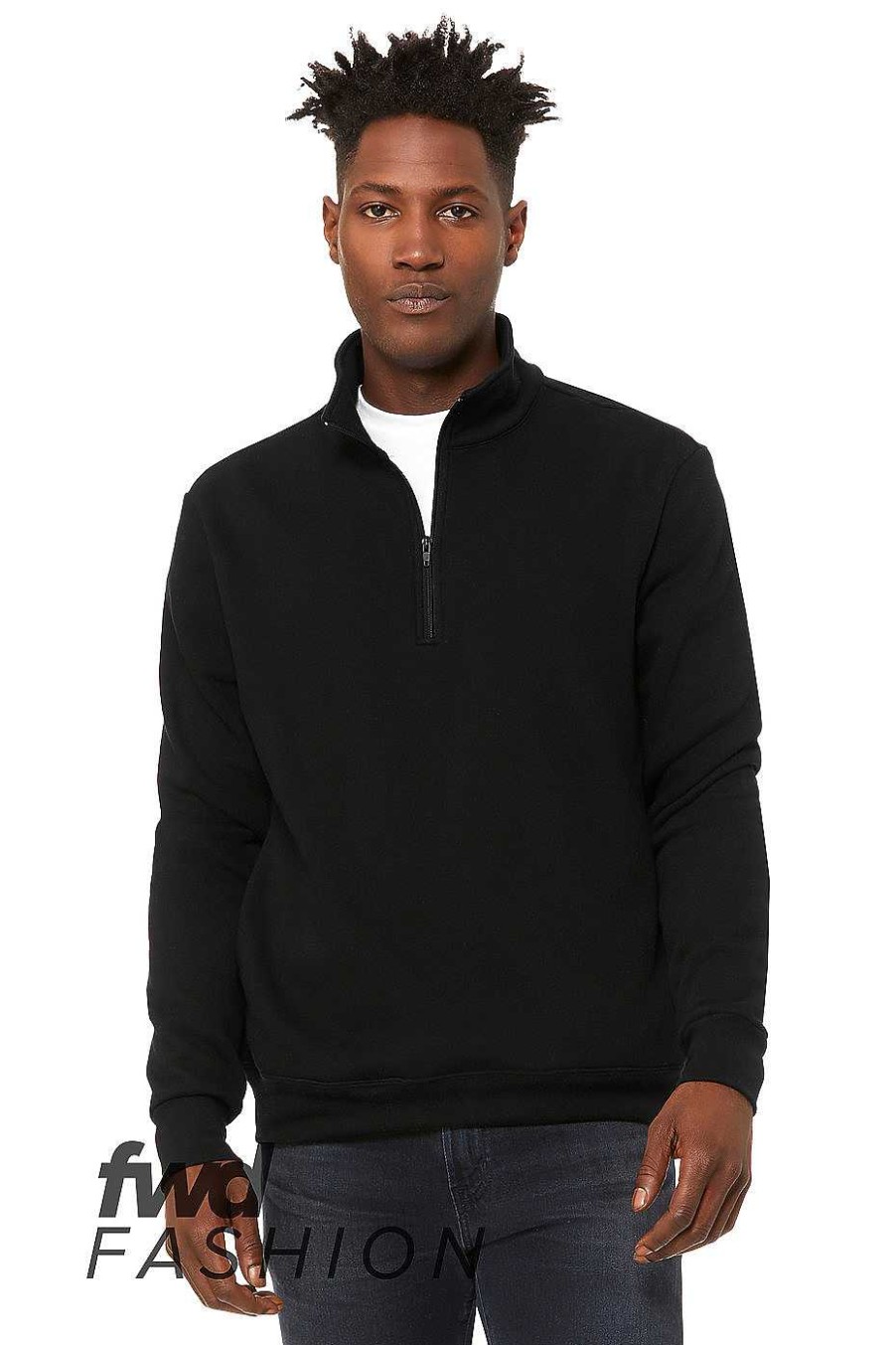 Mens Bella + Canvas | Unisex Quarter Zip Pullover Fleece