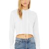 Womens Bella + Canvas | Women'S Cropped Long Sleeve Hoodie