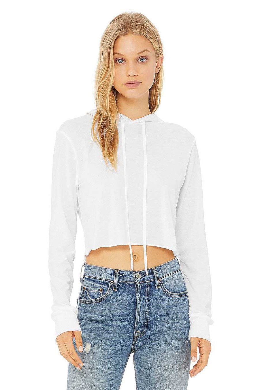 Womens Bella + Canvas | Women'S Cropped Long Sleeve Hoodie