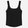 Womens Bella + Canvas | Rib Squareneck Tank Black