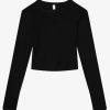 Womens Bella + Canvas | Women'S Micro Rib Long Sleeve Baby Tee