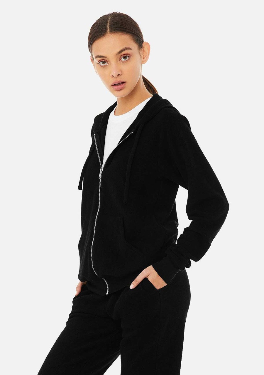 Womens Bella + Canvas | Sueded Zip Up