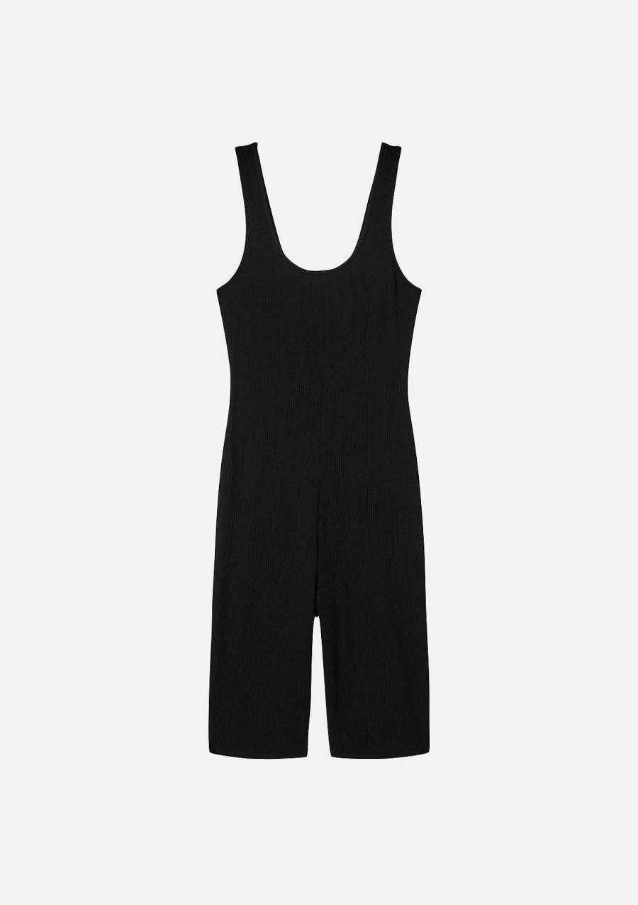 Womens Bella + Canvas | Rib Unitard Black