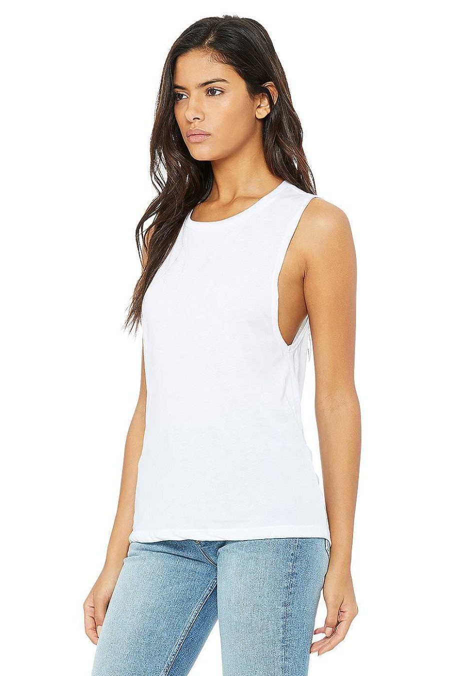 Womens Bella + Canvas | Womens Flowy Scoop Muscle Tank