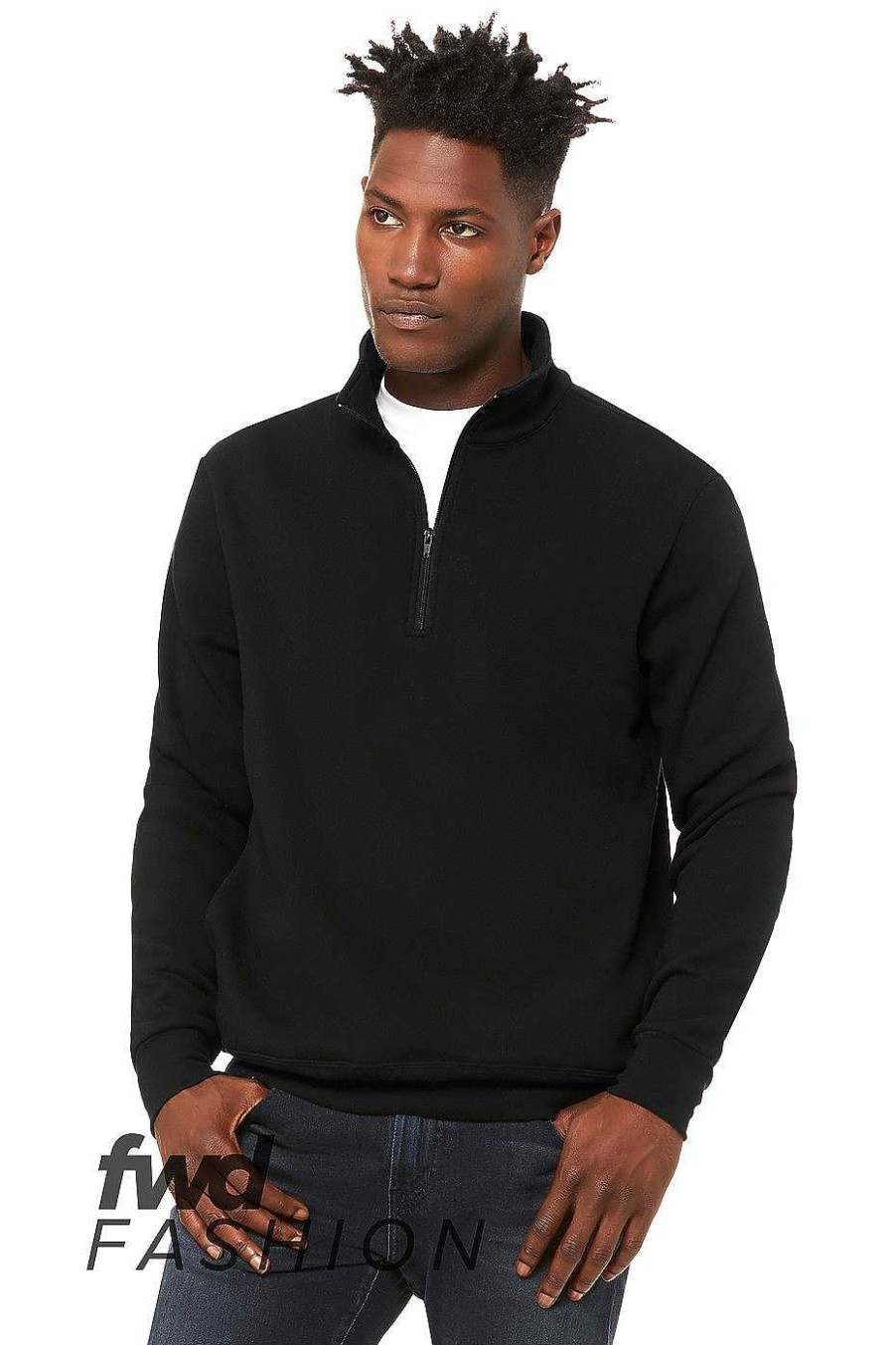 Mens Bella + Canvas | Unisex Quarter Zip Pullover Fleece