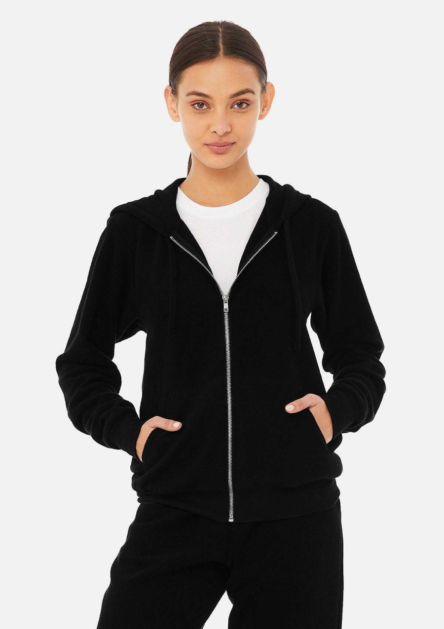 Womens Bella + Canvas | Sueded Zip Up