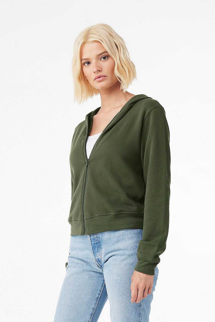 Womens Bella + Canvas | Women'S Full Zip Hoodie