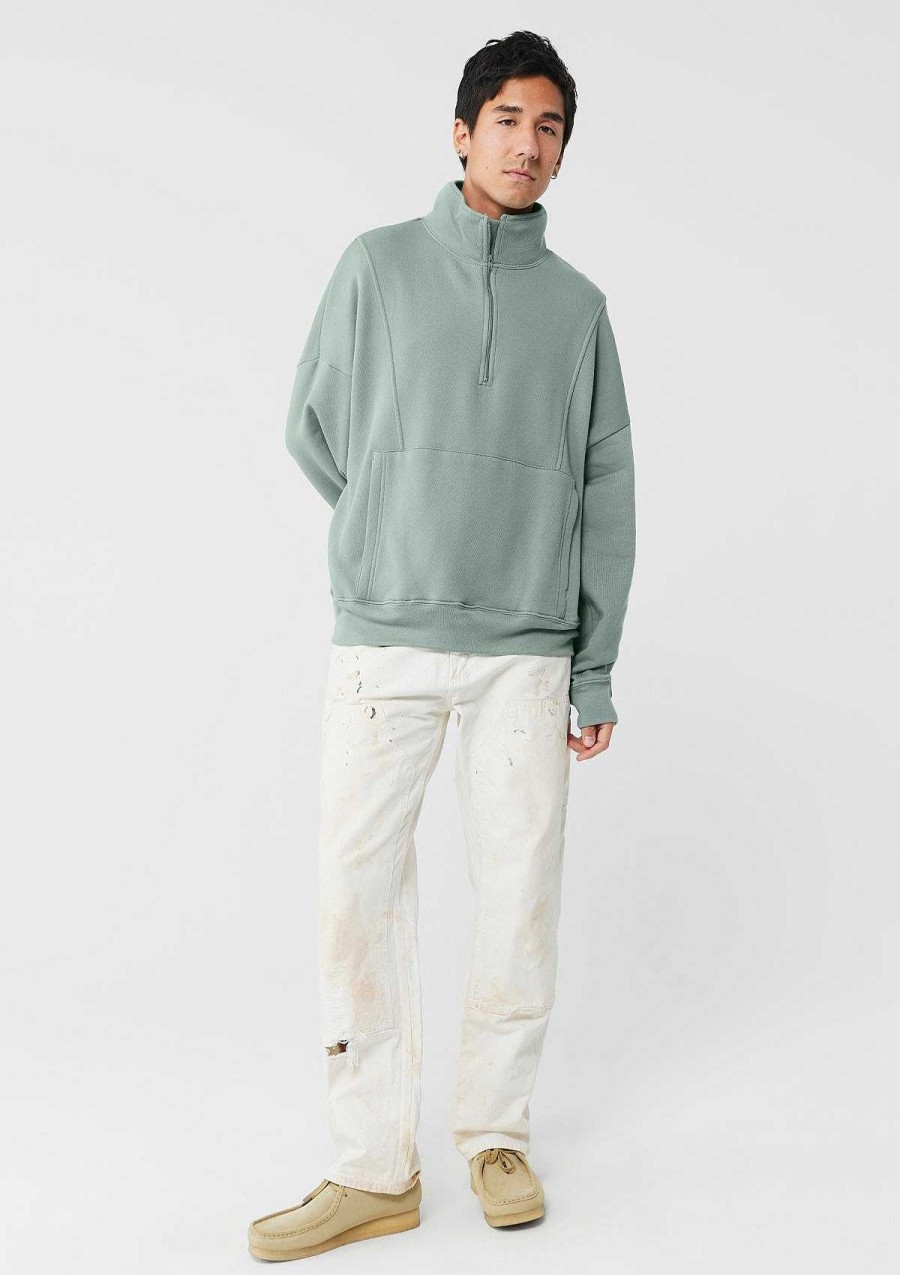 Mens Bella + Canvas | 1/2 Zip Sweatshirt