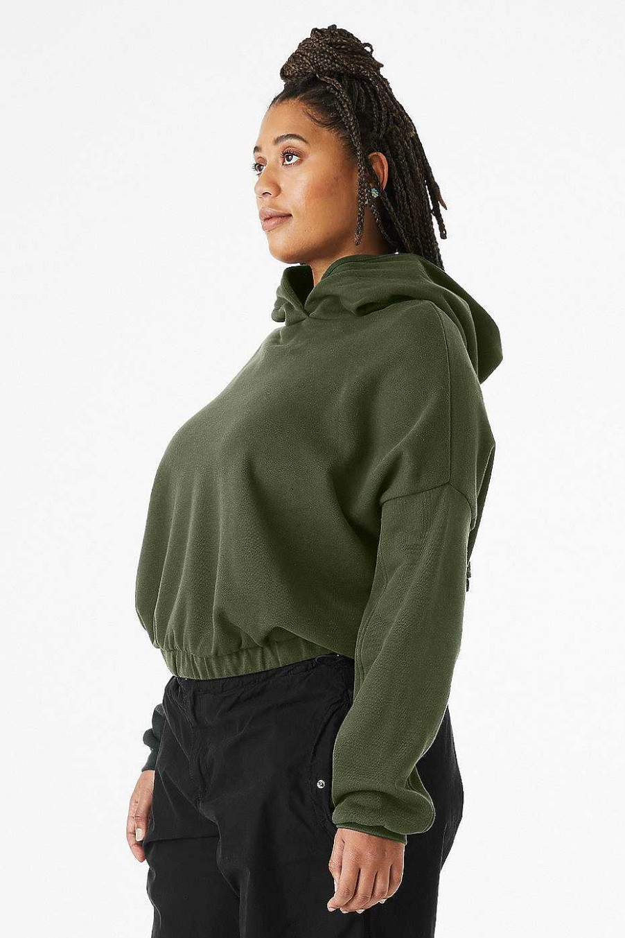 Womens Bella + Canvas | Women'S Cinched Bottom Hoodie