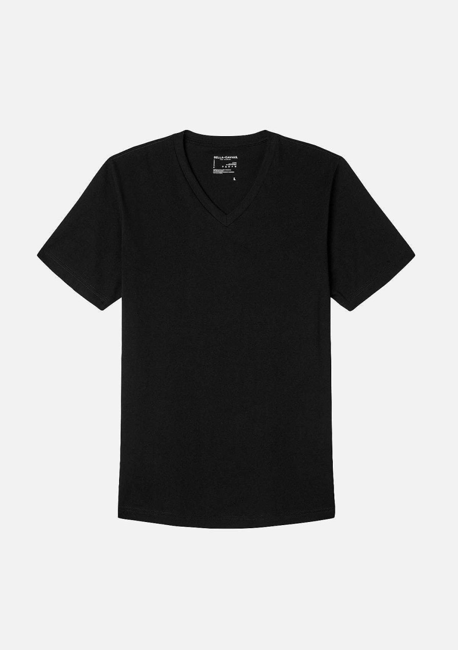 Mens Bella + Canvas | Sueded Airume V-Neck Tee