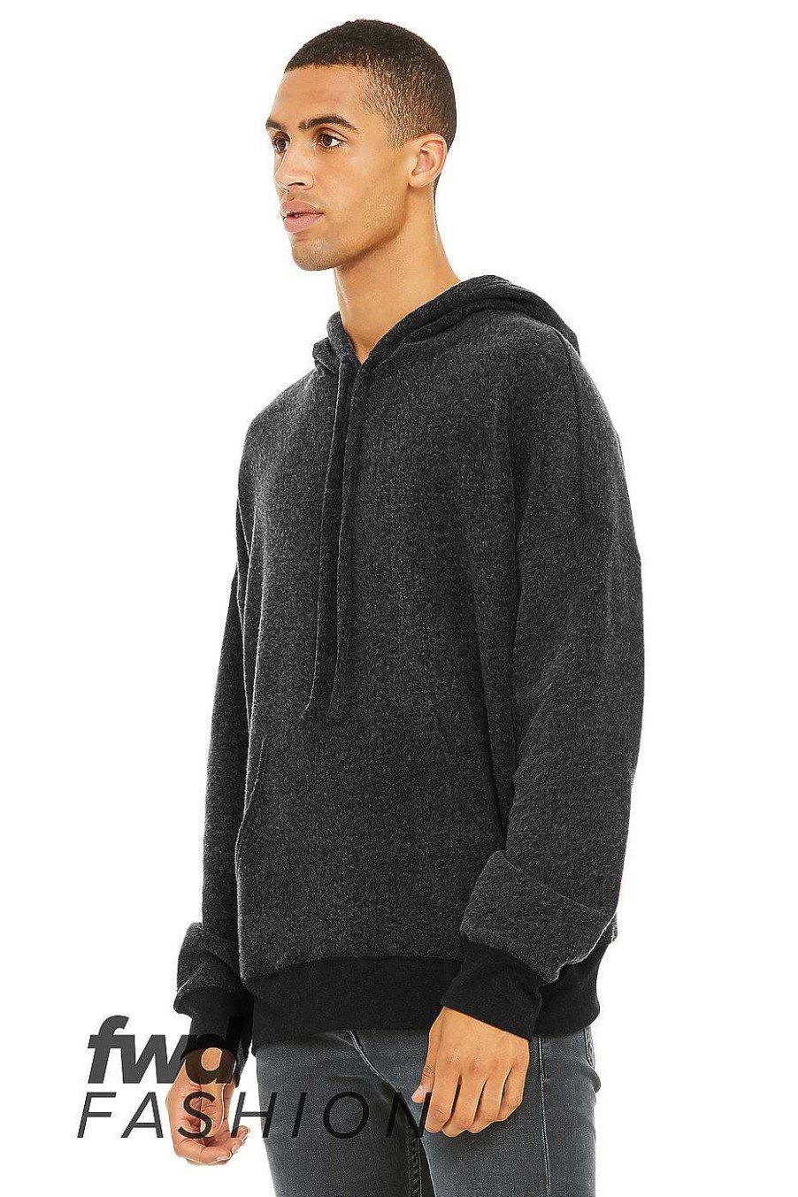 Mens Bella + Canvas | Unisex Sueded Fleece Pullover Hoodie