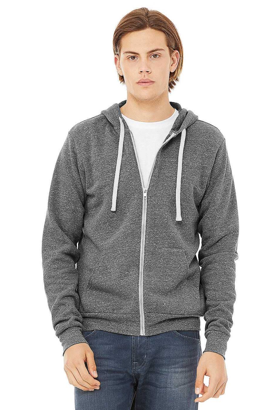 Mens Bella + Canvas | Unisex Triblend Fleece Zip Hoodie