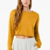 Womens Bella + Canvas | Women'S Cropped Long Sleeve Tee