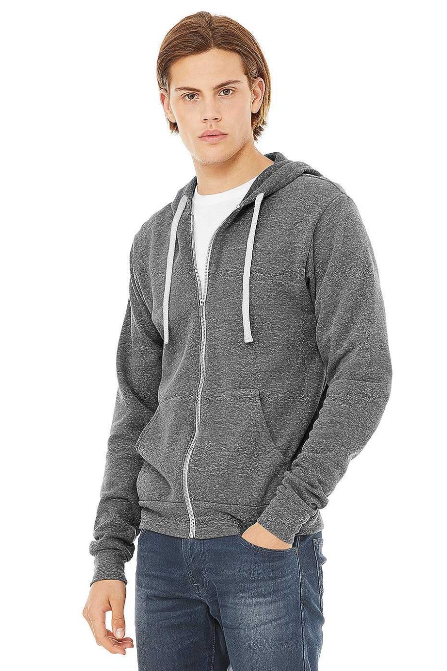 Mens Bella + Canvas | Unisex Triblend Fleece Zip Hoodie