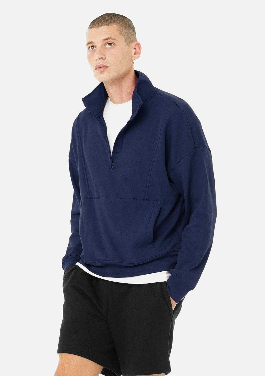 Mens Bella + Canvas | 1/2 Zip Sweatshirt