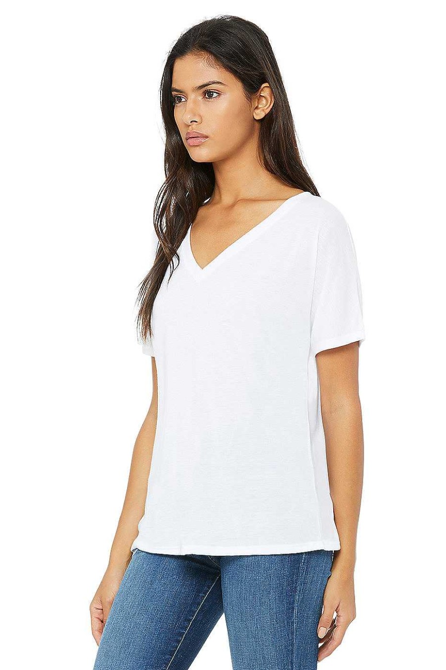 Womens Bella + Canvas | Women'S Slouchy V-Neck Tee