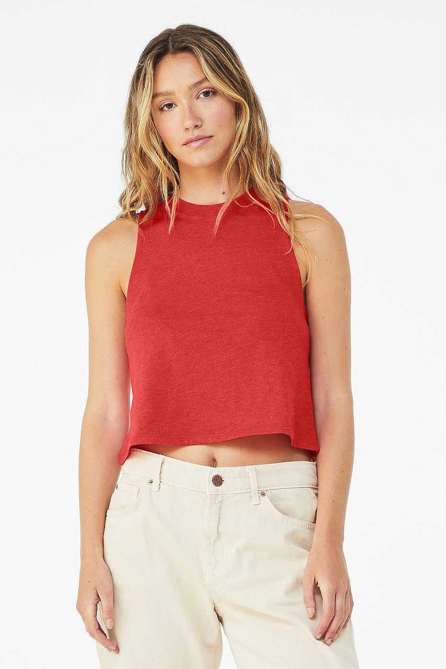 Womens Bella + Canvas | Women'S Racerback Cropped Tank