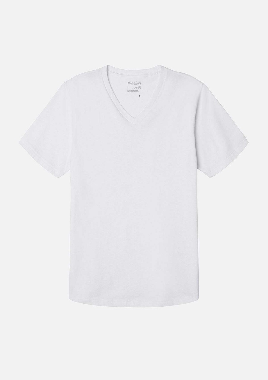 Mens Bella + Canvas | Sueded Airume V-Neck Tee