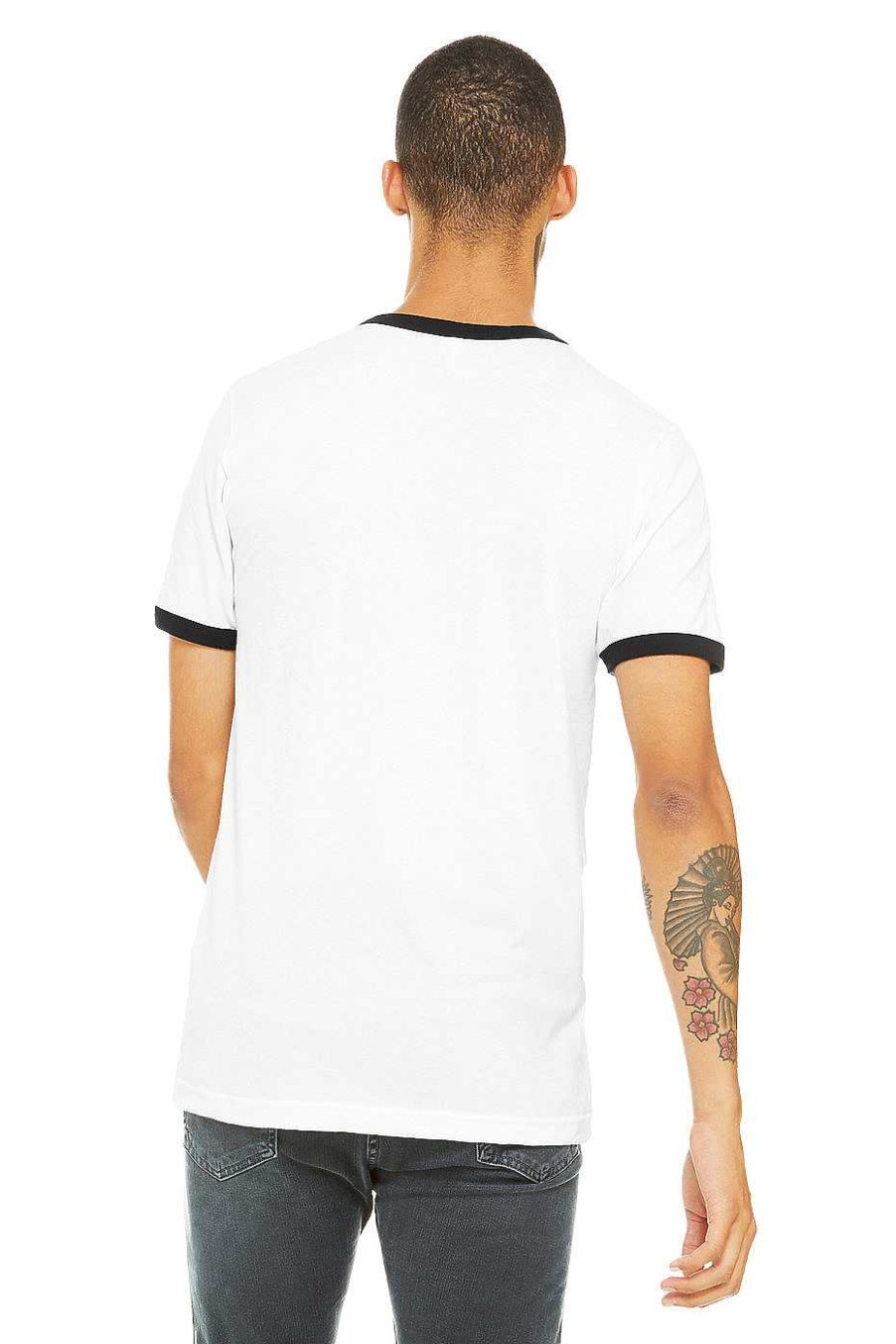 Mens Bella + Canvas | Men'S Jersey Short Sleeve Ringer Tee