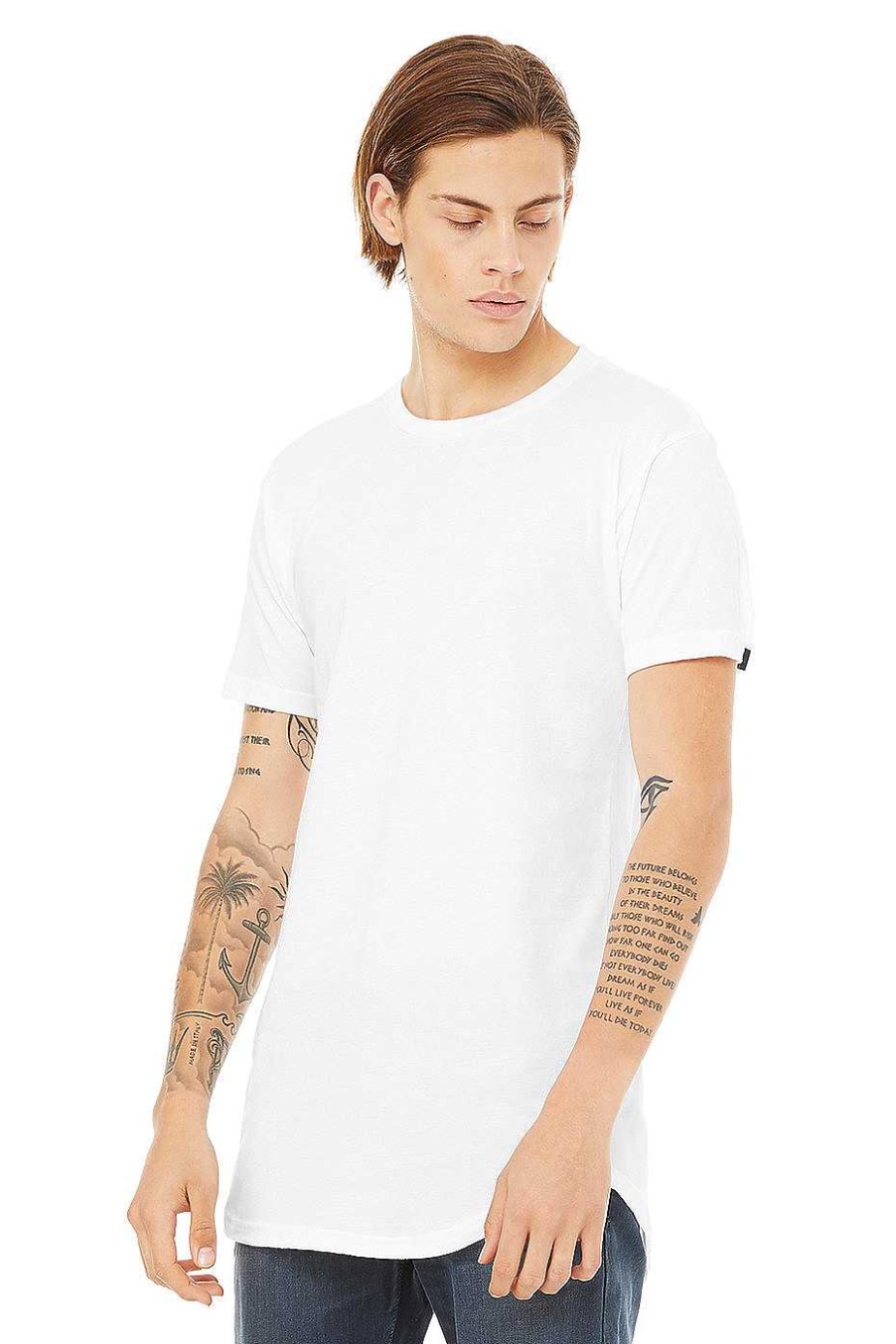 Mens Bella + Canvas | Men'S Long Body Urban Tee