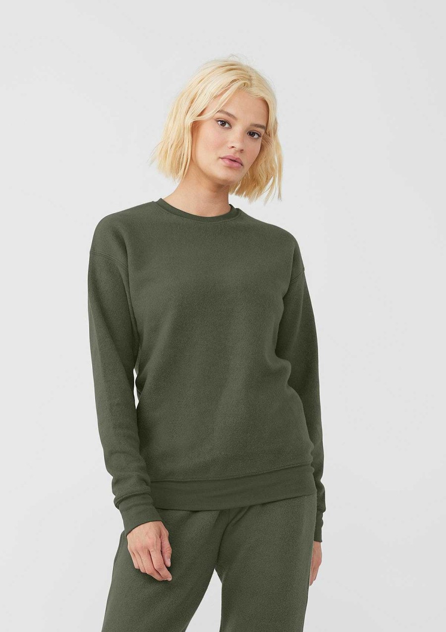 Womens Bella + Canvas | Sueded Crew Sweatshirt