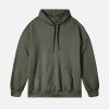 Womens Bella + Canvas | Unisex Sueded Hoodie Ash Green