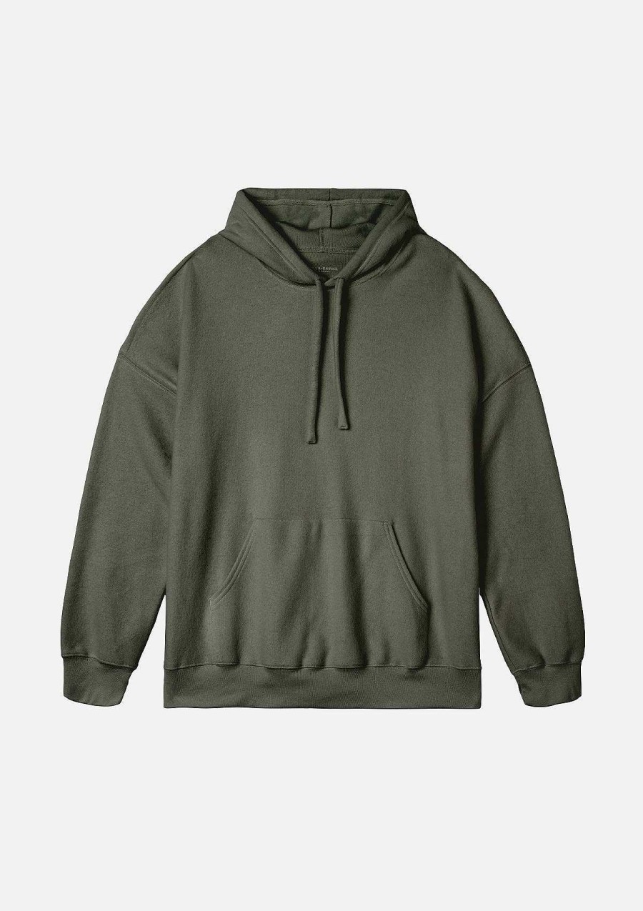 Womens Bella + Canvas | Unisex Sueded Hoodie Ash Green